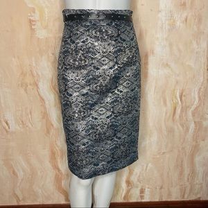 Antonio Melani Berta Metallic Skirt Size 0